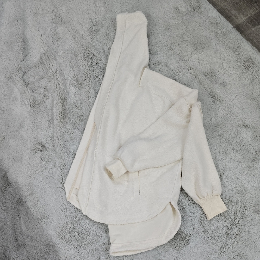 Free People Cream Hooded Cardigan - Picture 5 of 6